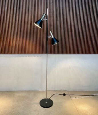 German Minimalist Chromed Floor Lamp with Adjustable Spotlights from  Hustadt Leuchten, 1960s for sale at Pamono