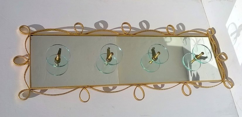 Mirrored Coat Rack By Pierluigi Colli 1950s