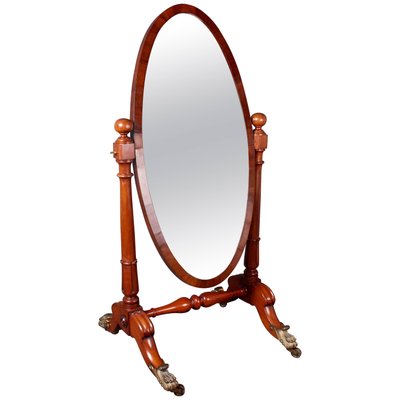 Antique William Iv Mahogany Cheval Mirror 1830s For At Pamono Mahogany Cheval Mirror 1830s