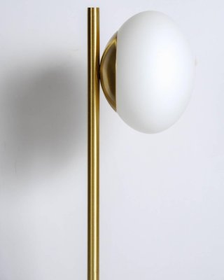 white glass globe table lamp