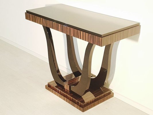 Art Deco Console Table With Macassar Veneer 1920s For Sale At Pamono