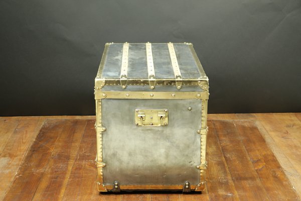 Vintage Zinc Steamer Trunk From Louis Vuitton For Sale At Pamono
