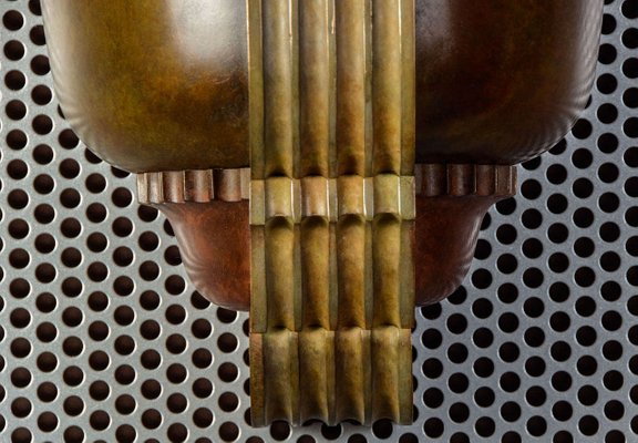 Appliques Murales De Jean 2 En Bronze Par Pascaud1930sSet CxBorde