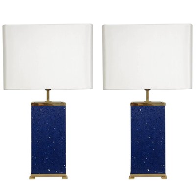 Blue stone lamp deals