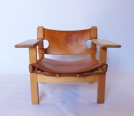 Bm2226 Spanish Chairs Von Borge Mogensen 1960er 2er Set