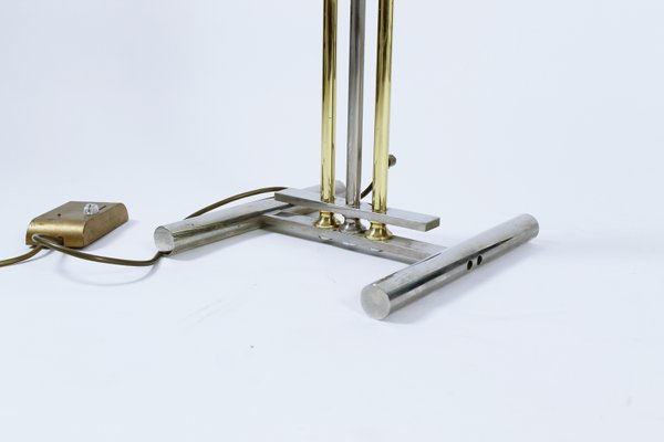 Chrome And Brass Halogen Floor Lamp, Halogen Floor Lamp Dimmer Switch Replacement