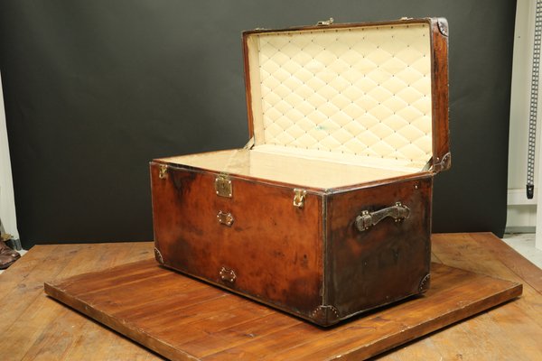leather trunk suitcase
