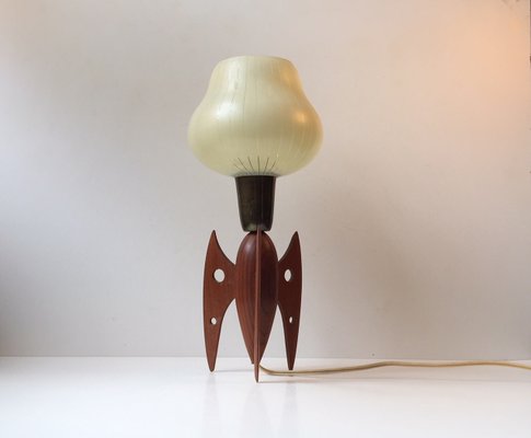 mid century rocket lamp