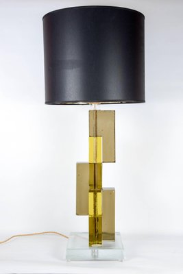 Vintage Murano Glass Table Lamp Bases, Table Pedestal Lamp Base