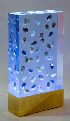 vintage lucite table lamp