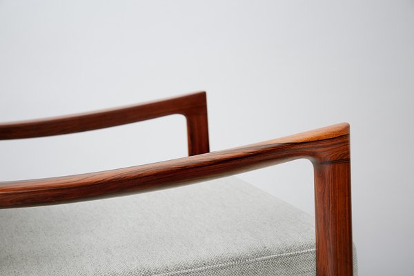 Rosewood Senator Lounge Chairs by Ole Wanscher for France & Søn, 1960s, Set of 2 Rosewood Senator Lounge Chairs by Ole Wanscher for France & Søn, 1960s, Set of 2