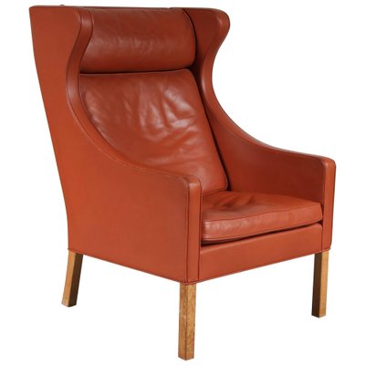 Mid Century Danish Wingback Chair By Borge Mogensen For Fredericia