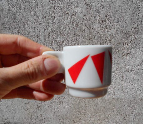 Coffee Cups & Saucers by Arnaldo Pomodoro for IPA, 1990s, Set of 8 for sale  at Pamono