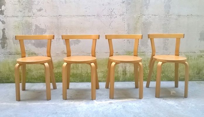 Sillas de comedor vintage de Alvar Aalto para Artek, años 70. Juego ... Sillas de comedor vintage de Alvar Aalto para Artek, años 70. Juego ...