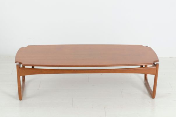 Vintage Long John Teak Coffee Table By Peter Hvidt For France Søn Vintage Long John Teak Coffee Table By Peter Hvidt For France Søn 1
