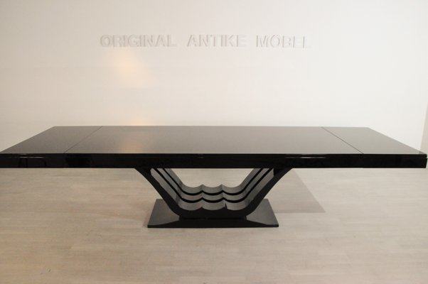 Large Art Deco Dining Table In High Gloss Black 1920s For At Pamono - Global Furniture Contemporary High Gloss Dining Table Large Art Deco Dining Table In High Gloss Black 1920s For At Pamono - Global Furniture Contemporary High Gloss Dining Table