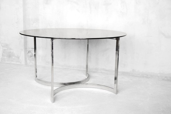 Large Round Dining Table In Glass By, Large Round Glass Dining Table Seats 6