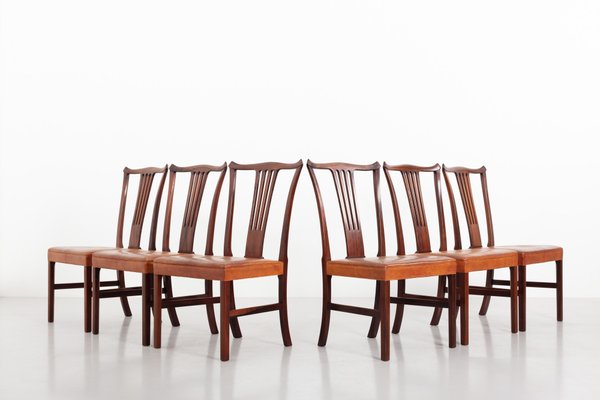 Dining Chairs By Helge Vestergaard Jensen For Peder Pedersen 1940s Set Of 10