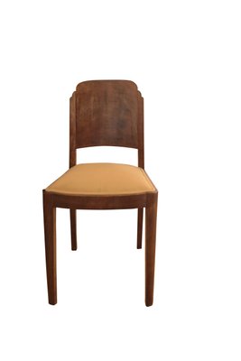 Art Deco Walnut Dining Table \u0026 6 Chairs, 1920s