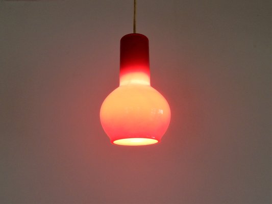 Red Glass Pendant Lights vintage red glass pendant lamp 6