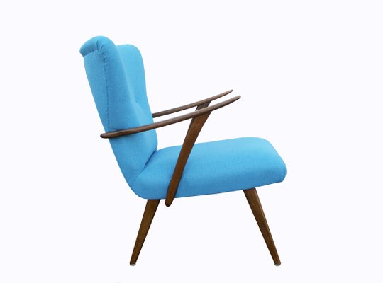 Vintage Light Blue Armchair 1950s for sale at Pamono
