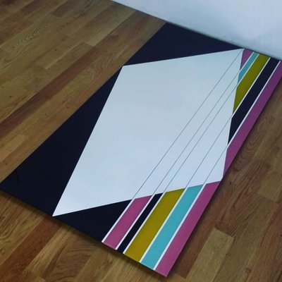 Mid Century Multi Colored Mirror For Sale At Pamono