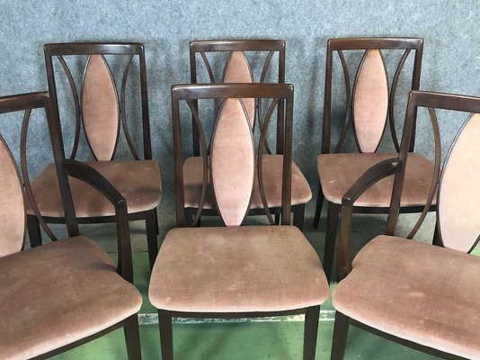Sedie Da Pranzo In Teak Anni 70 Set Di 6 In Vendita Su Pamono