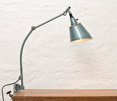 Lampada Da Tavolo Con Morsetto Di Curt Fischer Per Midgard Anni 30