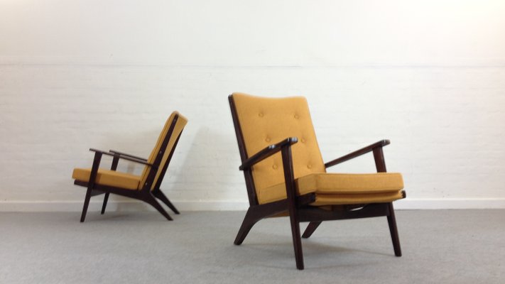 Mid Century Mustard Yellow Lounge Chairs From Parker Knoll 1950s - Mid Century Armchair Canada Mid Century Mustard Yellow Lounge Chairs From Parker Knoll 1950s - Mid Century Armchair Canada