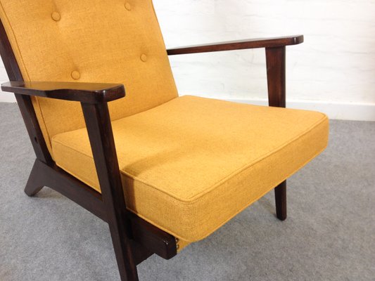 Mid Century Mustard Yellow Lounge Chairs From Parker Knoll 1950s