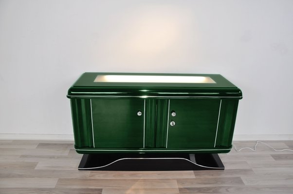 Illuminated Jaguar Green Dresser 1920s For Sale At Pamono