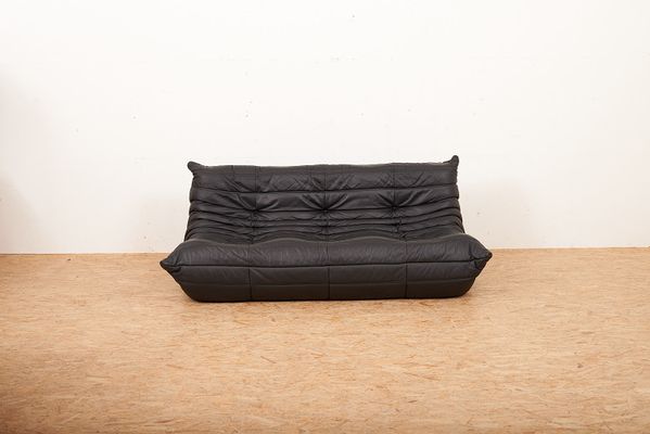 Togo Leather Sofa Ottoman By Michel Ducaroy For Ligne Roset 1973