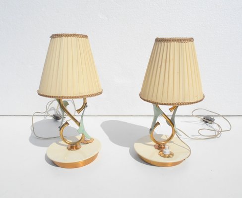 Small Table Lamps By Angelo Lelii For Arredoluce 1940s Set Of 2
