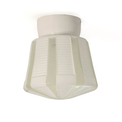 Scandinavian Functionalist Flush Mount Ceiling Light 1950s For
