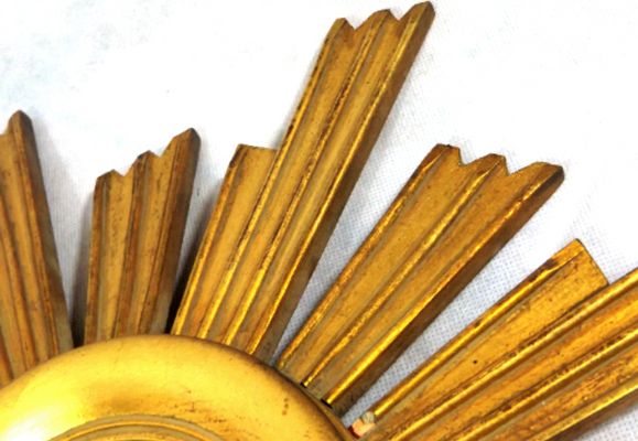 Vintage Wooden Sunburst Convex Mirror 1950s For At Pamono Vintage Wooden Sunburst Convex Mirror