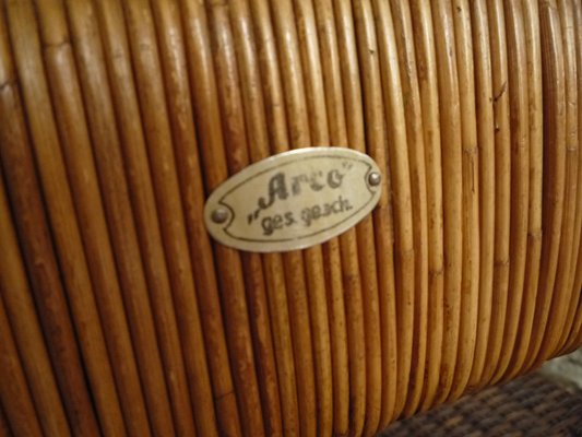 German Art Deco Rattan Bamboo Sofa From Arco 1940s For At Pamono German Art Deco Rattan Bamboo Sofa From Arco 1940s 17