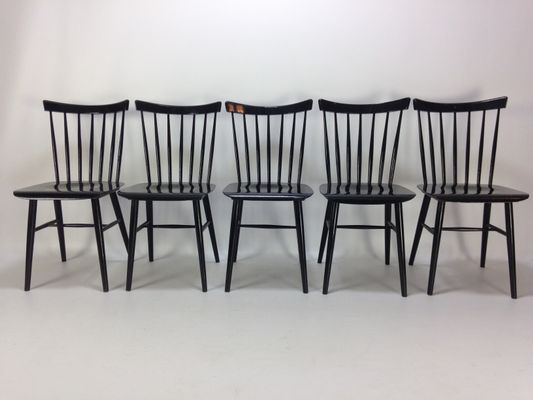 Sillas de comedor vintage, años 60. Juego de 5 en venta en Pamono Sillas de comedor vintage, años 60. Juego de 5 en venta en Pamono