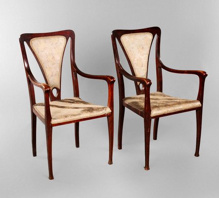 English Art Craft Armchairs 1900s Set Of 2 For Sale At Pamono