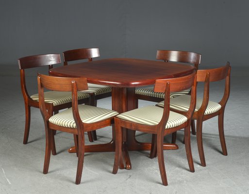 Mahogany Dining Chairs By Skovby 1972 Set Of 6 For Sale At Pamono