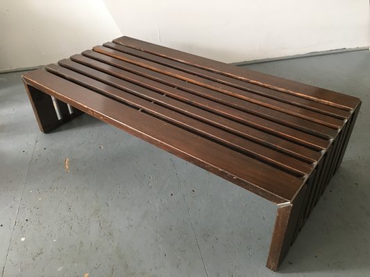 Slat bench cheap coffee table
