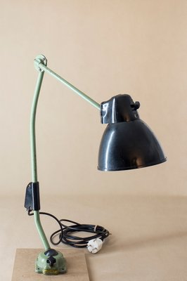 Industrielle Vera Mid Century Werkstattlampe von VEB Leuchtenbau, 1950er Industrielle Vera Mid Century Werkstattlampe von VEB Leuchtenbau, 1950er