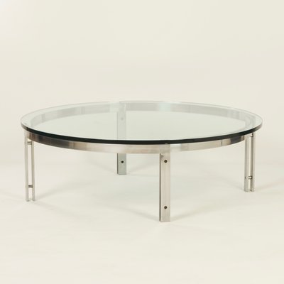 Vintage Round Gl Coffee Table From Metaform Vintage Round Gl Coffee Table From Metaform