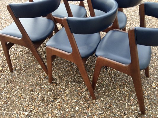 Danische Fire Chairs Von Kai Kristiansen Fur Schou Andersen 1960er
