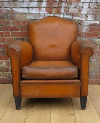 French Leather Club Chair 1930s For At Pamono French Leather Club Chair 1930s 1