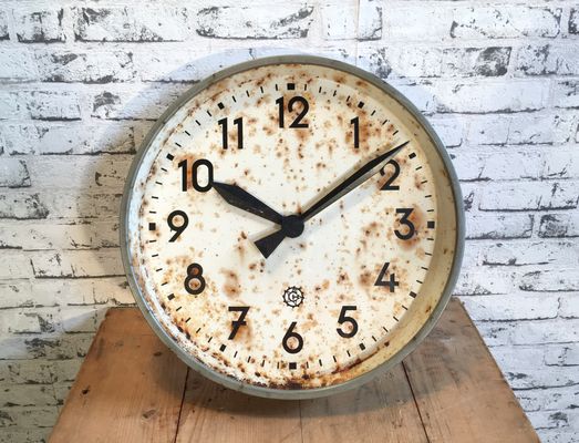 Orologio da parete grande industriale di Chronotechna, anni \u002750, Immagine 1