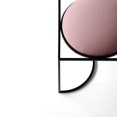 Solar Stuhl Aus Stahl Rosa Wolle Von Bohinc Studio