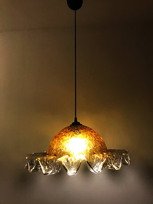 Handblown Glass Pendant Lamp From Mazzega 1960s For Sale At Pamono