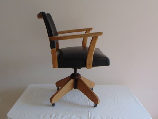 Silla giratoria de oficina en negro de Verco, años 70 en venta en Pamono Silla giratoria de oficina en negro de Verco, años 70 en venta en Pamono