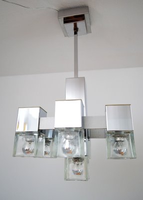 black mid century modern chandelier