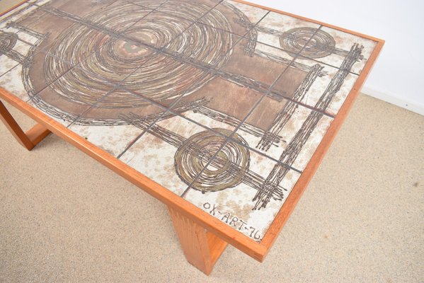 Tile Coffee Table By Ox Art 1970s For At Pamono - 70s Style Tiled Coffee Table Tile Coffee Table By Ox Art 1970s For At Pamono - 70s Style Tiled Coffee Table